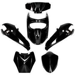KIT DE CARENADOS PEUGEOT NEW VIVACITY 50 6 PIEZAS NEGRO METÁLICO