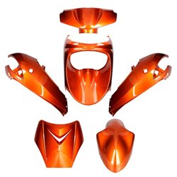KIT DE CARENADOS PEUGEOT NEW VIVACITY 50 6 PIEZAS NARANJA METÁLICO