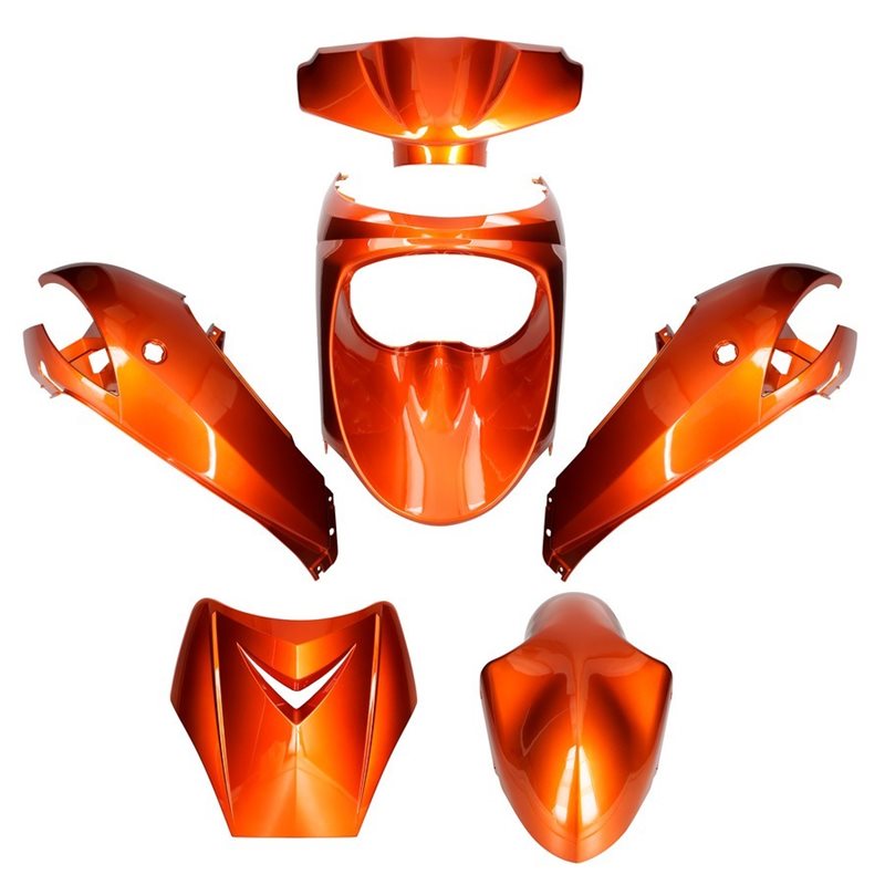 KIT DE CARENADOS PEUGEOT NEW VIVACITY 50 6 PIEZAS NARANJA METÁLICO