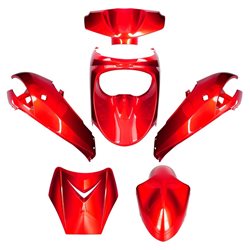 KIT DE CARENADOS PEUGEOT NEW VIVACITY 50 6 PIEZAS ROJO SCUDERIA