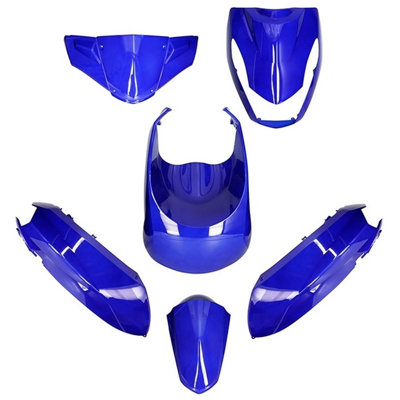 KIT DE CARENADOS PEUGEOT KISBEE 50/100 6 PIEZAS AZUL METÁLICO
