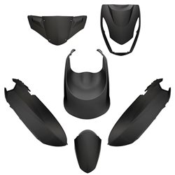KIT DE CARENADOS PEUGEOT KISBEE 50/100 6 PIEZAS NEGRO MATE