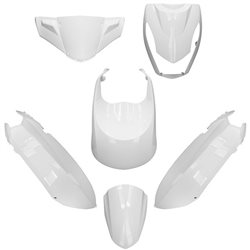 KIT DE CARENADOS PEUGEOT KISBEE 50/100 6 PIEZAS BLANCO METÁLICO