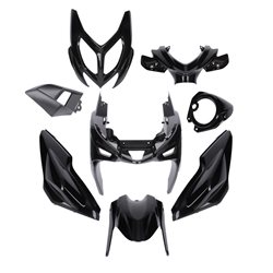 KIT DE CARENADOS YAMAHA AEROX / MBK NITRO 2013 9 PIEZAS NEGRO
