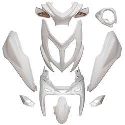 KIT DE CARENADOS YAMAHA AEROX / MBK NITRO 2013 9 PIEZAS BLANCO MATE