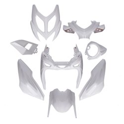 KIT DE CARENADOS YAMAHA AEROX / MBK NITRO 2013 9 PIEZAS BLANCO