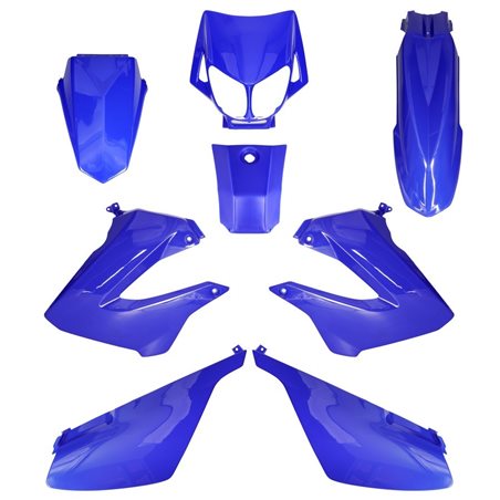 CARENADOS DERBI SENDA 2000-2010 8 PIEZAS INYECCIÓN AZUL