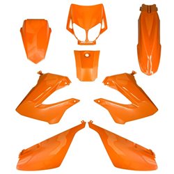 CARENADOS DERBI SENDA 2000-2010 8 PIEZAS INYECCIÓN NARANJA