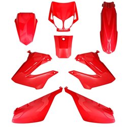 CARENADOS DERBI SENDA 2000-2010 8 PIEZAS INYECCIÓN ROJO