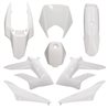 CARENADOS DERBI SENDA DRD RACING/X-TREME 11-17 8 PIEZAS INYECIÓN BLANCO