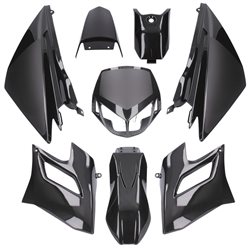 CARENADOS DERBI SENDA DRD RACING/LIMITED 04-10 8 PIEZAS INYECCIÓN NEGRO