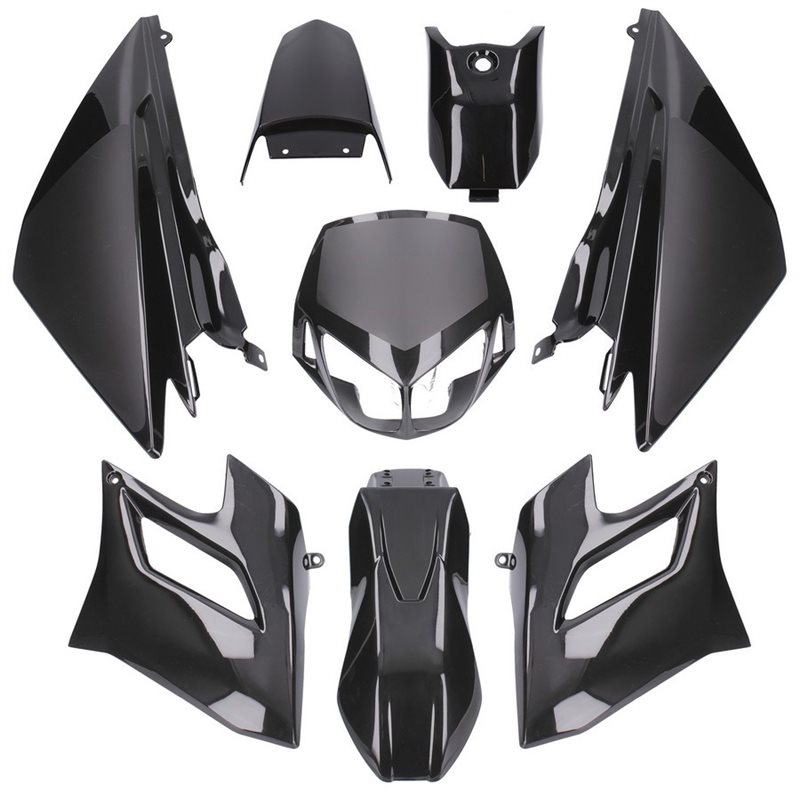 CARENADOS DERBI SENDA DRD RACING/LIMITED 04-10 8 PIEZAS INYECCIÓN NEGRO