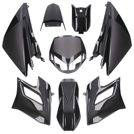 CARENADOS DERBI SENDA DRD RACING/LIMITED 04-10 8 PIEZAS INYECCIÓN NEGRO
