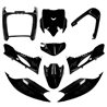 KIT DE CARENADOS YAMAHA JOG R RR / MBK MACH G 9 PIEZAS NEGRO