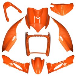 KIT DE CARENADOS YAMAHA JOG R RR / MBK MACH G 9 PIEZAS NARANJA