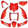 KIT DE CARENADOS YAMAHA JOG R RR / MBK MACH G 9 PIEZAS ROJO