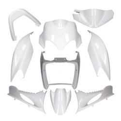 KIT DE CARENADOS YAMAHA JOG R RR / MBK MACH G 9 PIEZAS BLANCO