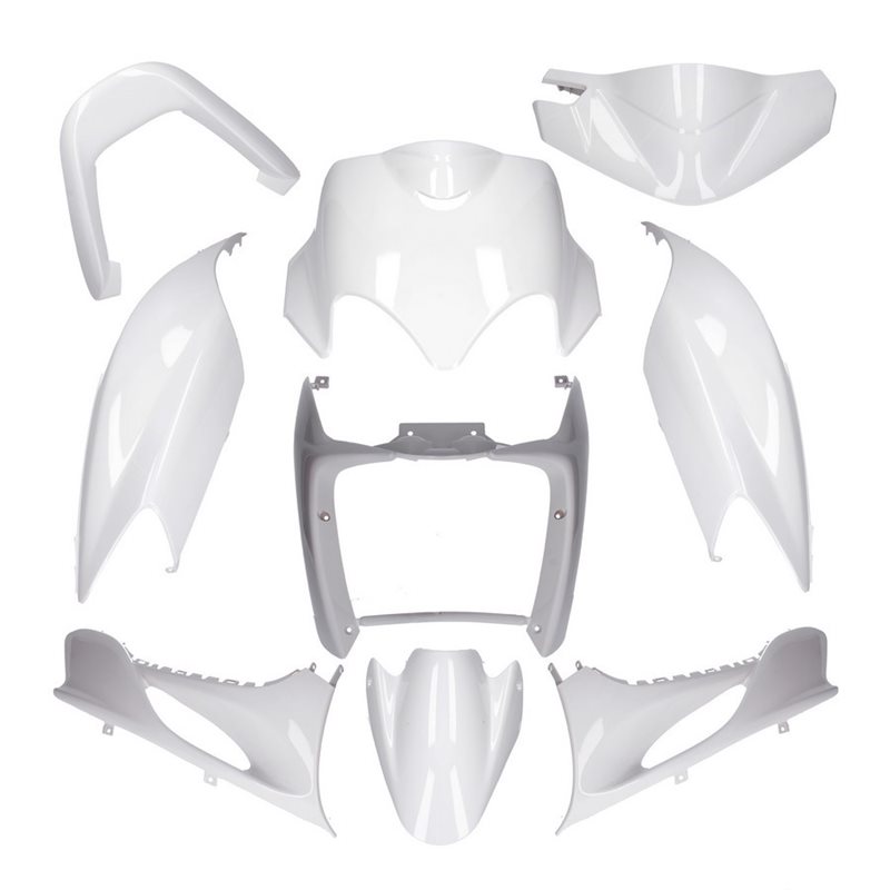 KIT DE CARENADOS YAMAHA JOG R RR / MBK MACH G 9 PIEZAS BLANCO