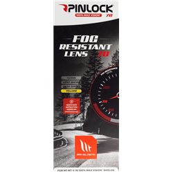 DKS 193 LAMINA PINLOCK MAX VISION PARA PANTALLA MT-V-16 AMARILLA