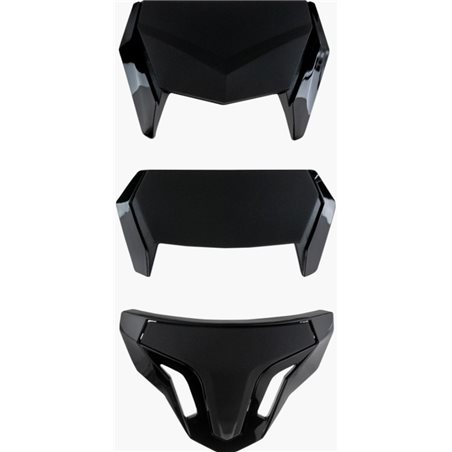 KIT 3 VENTILACIONES ATOM NEGRO MATE