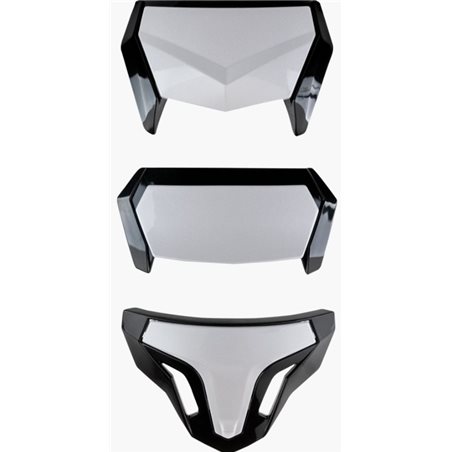 KIT 3 VENTILACIONES ATOM BLANCO BRILLO