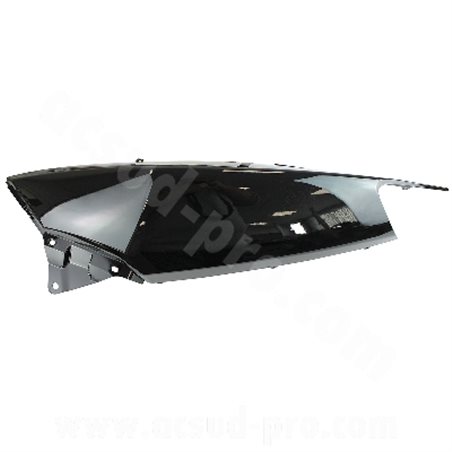 TAPA TRASERA IZQUIERDA YAMAHA TMAX 500 2008-11 NEGRO BRILLANTE