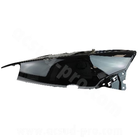 TAPA TRASERA DERECHA YAMAHA TMAX 500 2008-11 NEGRO BRILLANTE