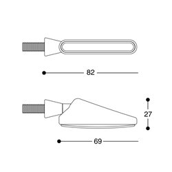 INTERMITENTES LED QUADRA BARRACUDA