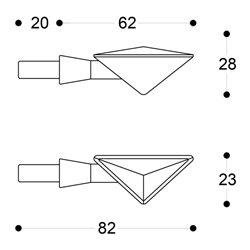 INTERMITENTES Z LED DORADO B-LUX BARRACUDA