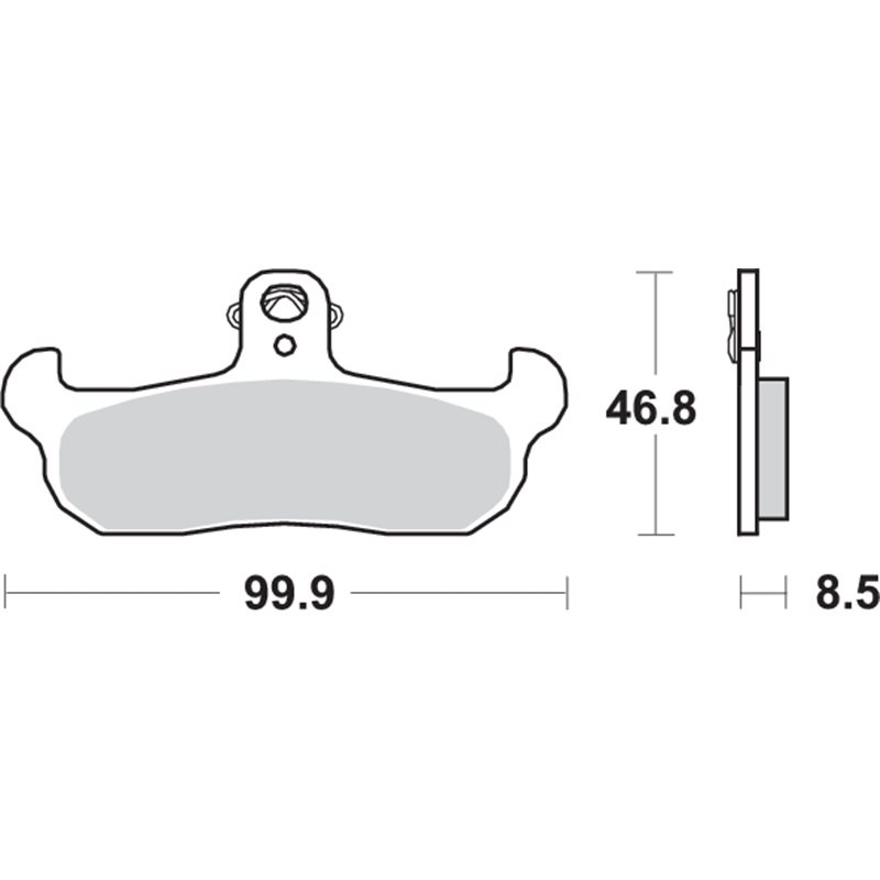 APRILIA AF1 50 (1988-1989) DELANTERA PASTILLAS FRENO SBS