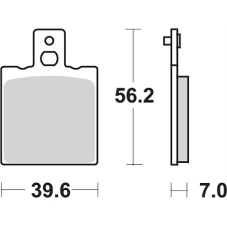 APRILIA AF1 EUROPA 125 (1990-1991) TRASERA PASTILLAS FRENO SBS