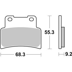 APRILIA DORSODURO 750 (2009-2016) DELANTERA PASTILLAS FRENO SBS