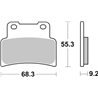 APRILIA DORSODURO 750 (2009-2016) DELANTERA PASTILLAS FRENO SBS