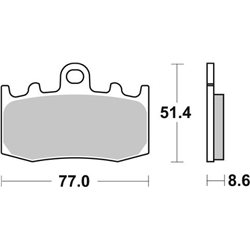 BMW R GS ADVENTURE 1150 (2002-2005) DELANTERA PASTILLAS FRENO SBS