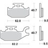 BOMBARDIER-CAN AM DS 650 (2001-2006) DELANTERA/IZQUIERDA PASTILLAS FRENO SBS