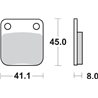 DAELIM VS 125 (1997-2000) DELANTERA PASTILLAS FRENO SBS