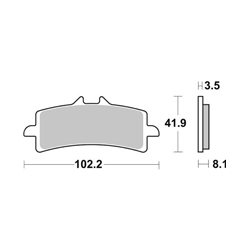 DUCATI 1198 R 1198 (2010-2012) DELANTERA PASTILLAS FRENO SBS