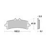DUCATI 1198 R 1198 (2010-2012) DELANTERA PASTILLAS FRENO SBS