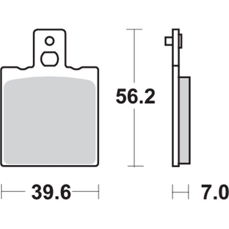 DUCATI SL PANTAH 500 (1983-1983) DELANTERA Y TRASERA PASTILLAS FRENO SBS