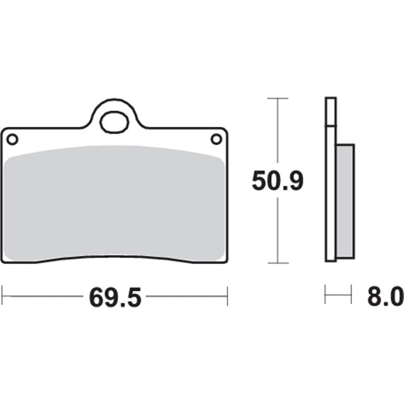 GAS GAS SM 250 (2002 - ) DELANTERA PASTILLAS FRENO SBS