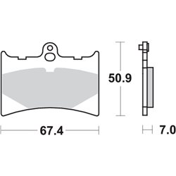 GILERA SP 01 125 (0 -  ) DELANTERA PASTILLAS FRENO SBS