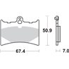 GILERA SP 01 125 (0 -  ) DELANTERA PASTILLAS FRENO SBS