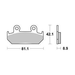 HONDA CBR F (1987-1990) 600 (1987-1990) DELANTERA PASTILLAS FRENO SBS