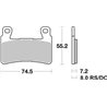 HONDA CBR RR FIREBLADE 929 (2000-2001) DELANTERA PASTILLAS FRENO SBS