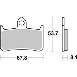 HONDA RVF RR 750 (1994-1998) DELANTERA PASTILLAS FRENO SBS