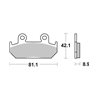 HONDA XRV AFRICA TWIN 750 (1990-1992) DELANTERA PASTILLAS FRENO SBS