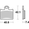 HUSQVARNA CR 65 (2012-2012) PASTILLAS FRENO SBS