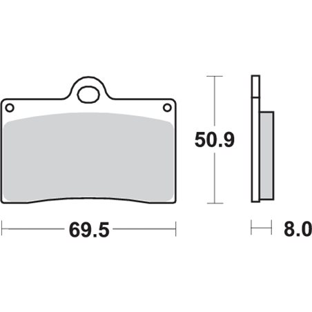 HUSQVARNA SM R 570 (2001-2004) DELANTERA PASTILLAS FRENO SBS