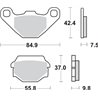 HUSQVARNA TC 4T 350 (1990-1991) TRASERA PASTILLAS FRENO SBS