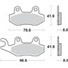 KAWASAKI KX 250 (1989-1993) DELANTERA PASTILLAS FRENO SBS